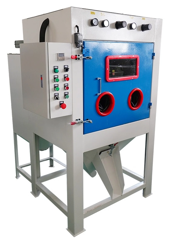 Tumble Basket Sandblaster, Automatic Drum Sand Blasting Machine