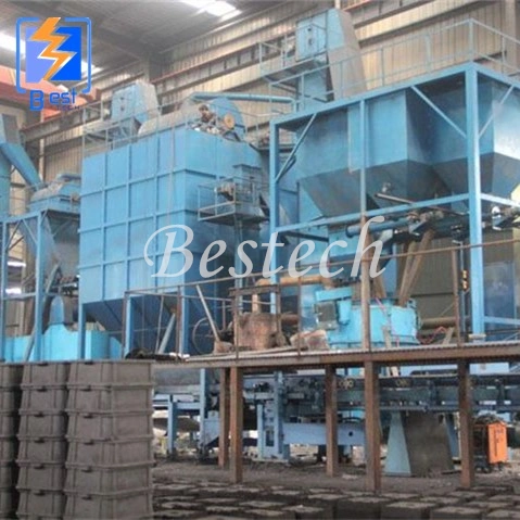 Foundry Clay Green Sand Process Treatment Production Line for Sand Casting