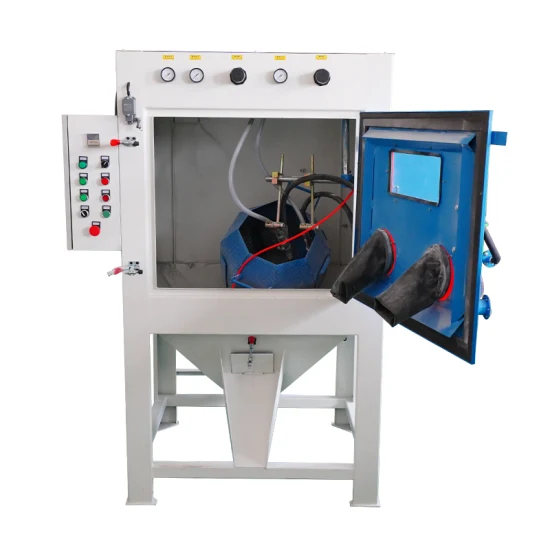 Tumble Basket Sandblaster, Automatic Drum Sand Blasting Machine